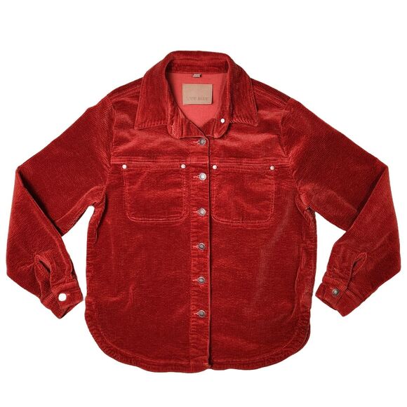 Judy Blue Corduroy Jacket Womens L Boho Western Tasseled Cowgirl ButtonUp Hippie - Picture 1 of 14